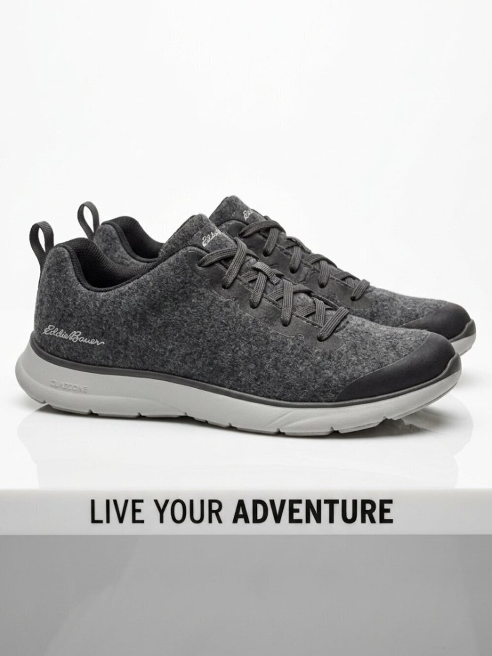 EDDIE BAUER Atlas Cloudline Gray Smoke Sneaker Walking Shoes Womens 7